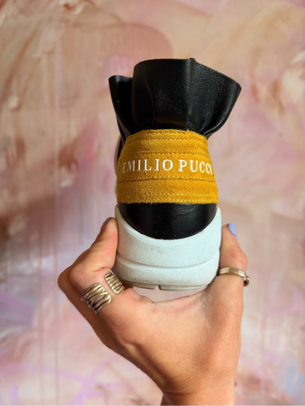 Emilio Pucci Multicolor Elastic Strap Slip-On Sneaker - Picture 4 of 5